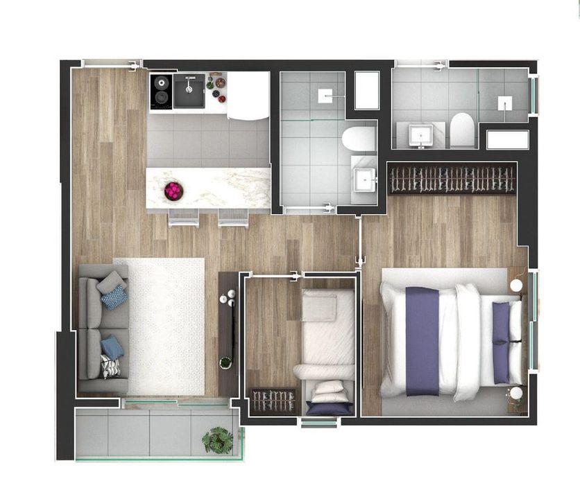 Apartamento à venda com 1 quarto, 35m² - Foto 23