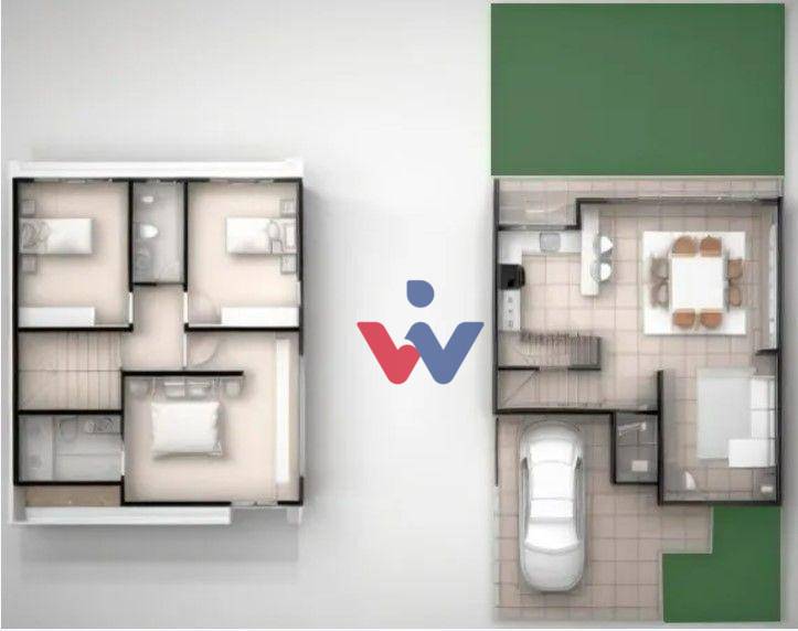 Casa de Condomínio à venda com 3 quartos, 120m² - Foto 3