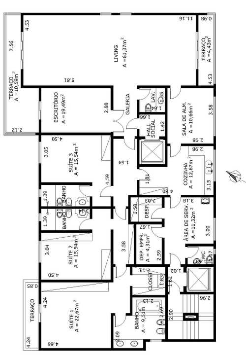 Apartamento à venda com 4 quartos, 250m² - Foto 11