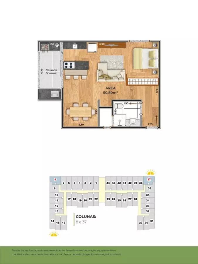 Apartamento à venda com 1 quarto, 50m² - Foto 4