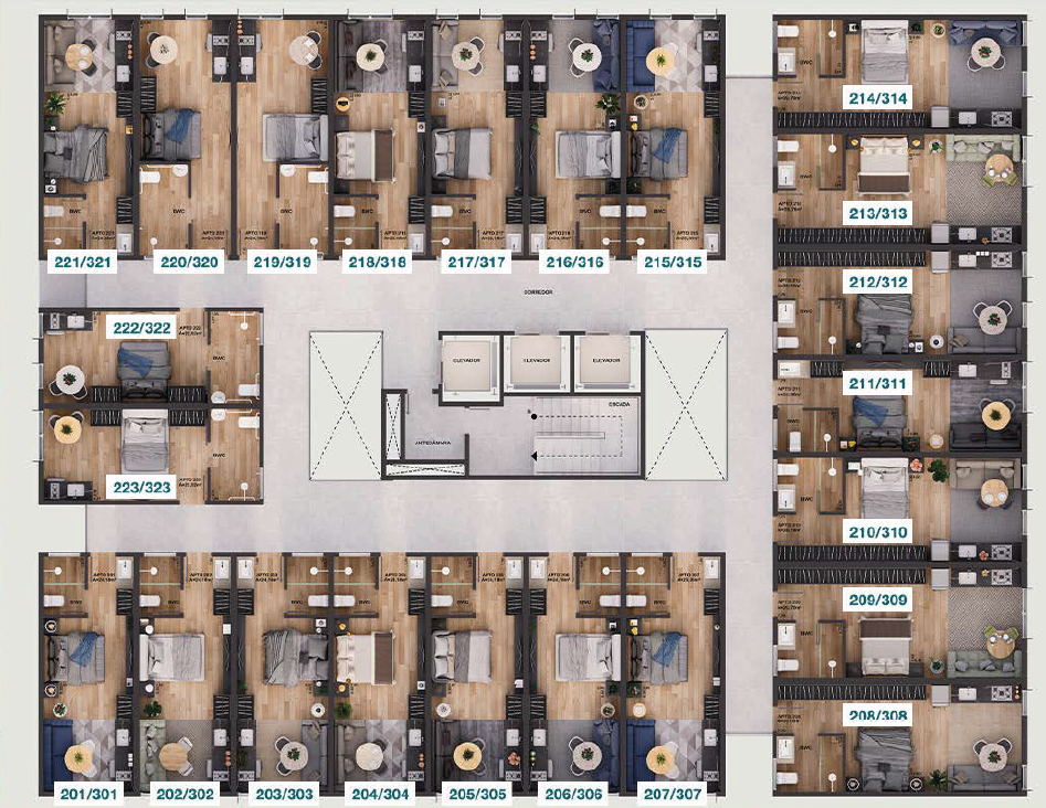 Apartamento à venda com 1 quarto, 217m² - Foto 19