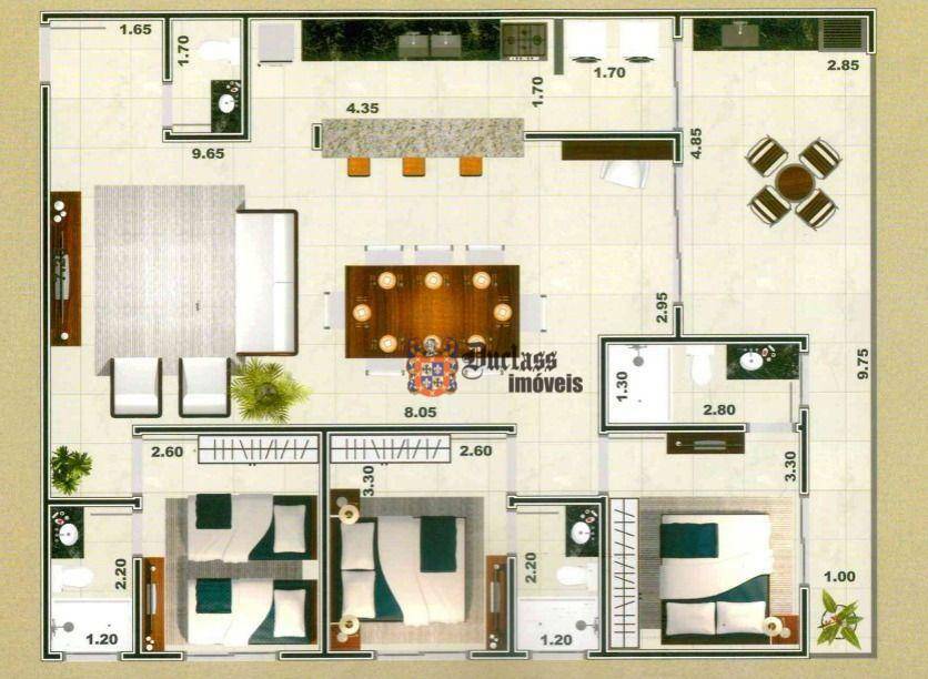 Apartamento à venda com 3 quartos, 143m² - Foto 29