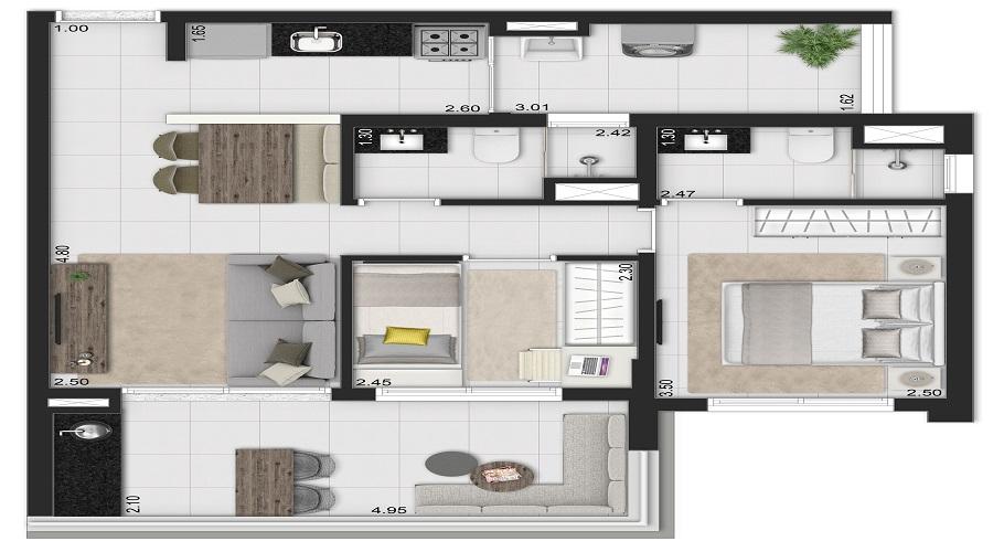 Apartamento à venda com 2 quartos, 70m² - Foto 20