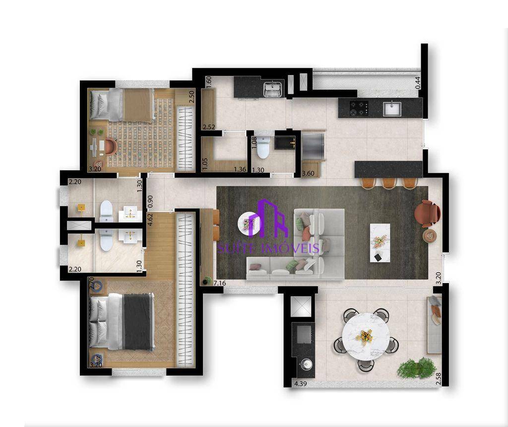 Apartamento à venda com 3 quartos, 94m² - Foto 24