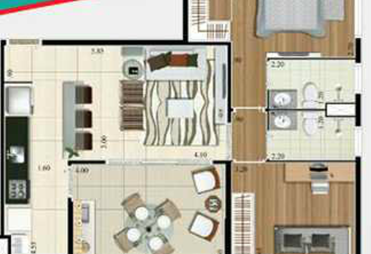 Apartamento à venda com 2 quartos, 71m² - Foto 2