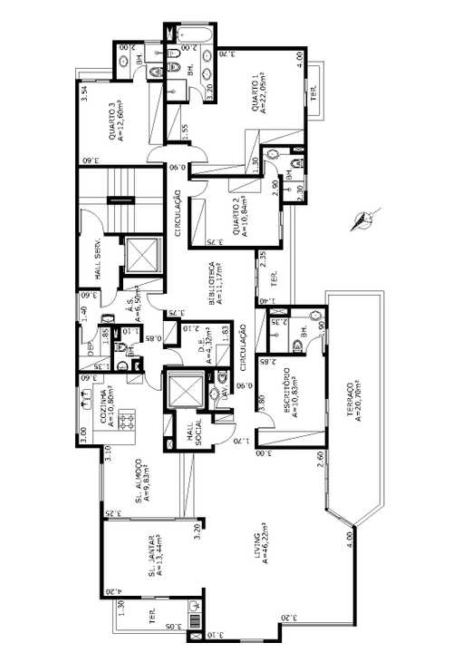 Apartamento à venda com 4 quartos, 265m² - Foto 3