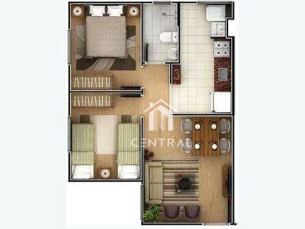 Apartamento, 2 quartos, 47 m² - Foto 3