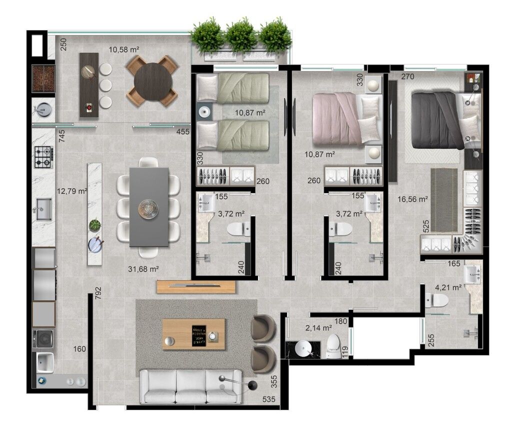 Cobertura à venda com 4 quartos, 312m² - Foto 16