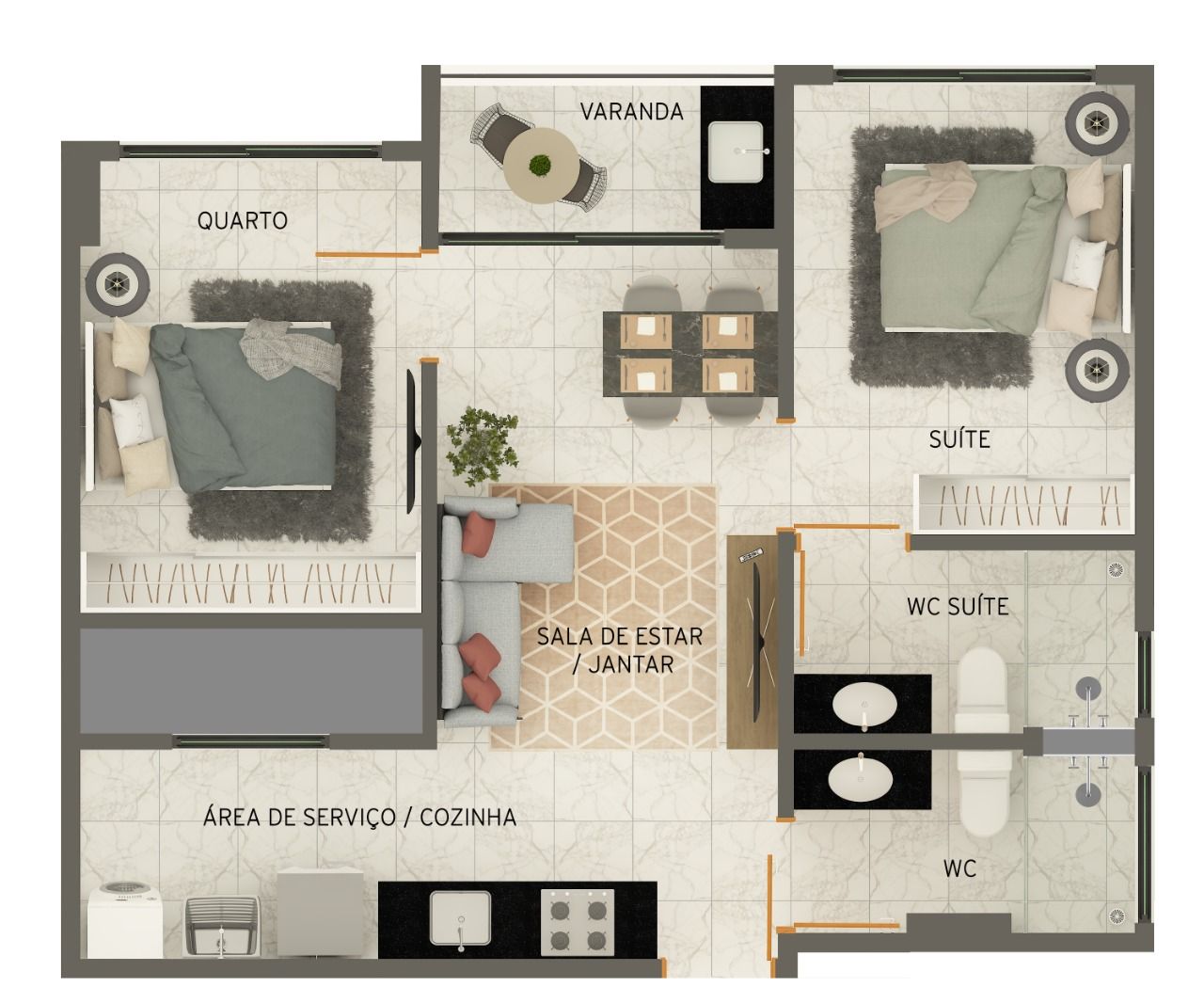 Apartamento à venda com 2 quartos, 53m² - Foto 21