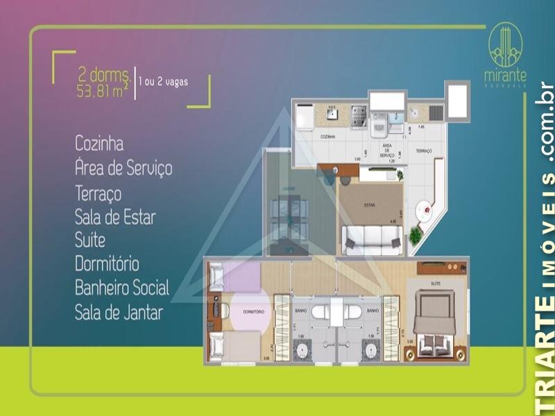 Apartamento à venda com 2 quartos, 53m² - Foto 4