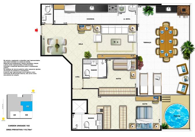 Apartamento à venda com 2 quartos, 73m² - Foto 24