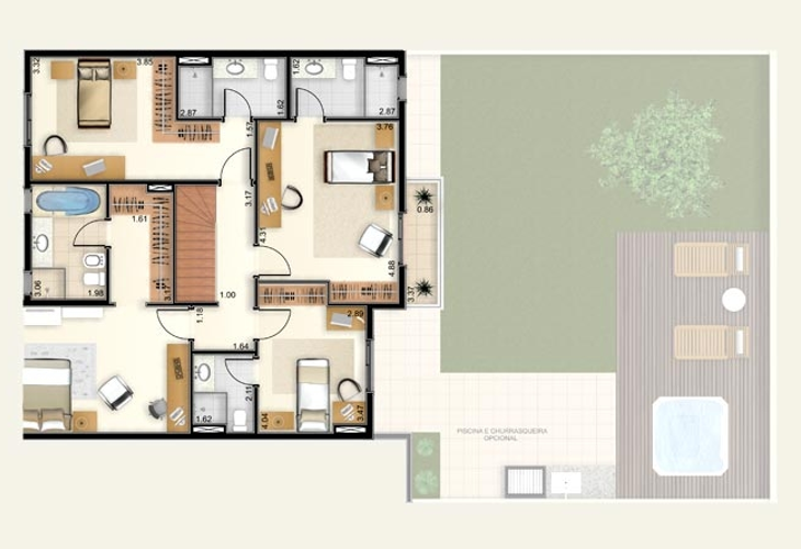 Apartamento à venda com 4 quartos, 223m² - Foto 18