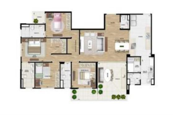 Apartamento à venda com 3 quartos, 185m² - Foto 11