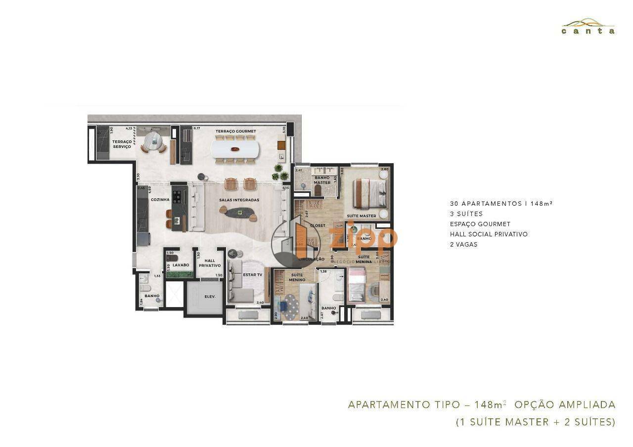 Apartamento à venda com 3 quartos, 148m² - Foto 72