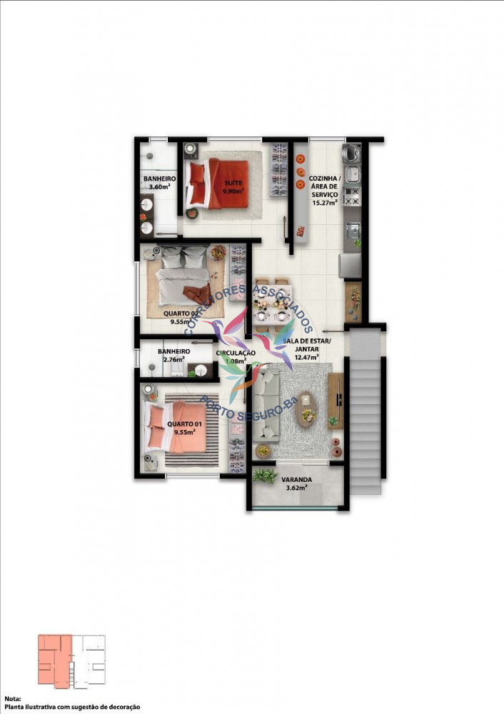 Apartamento à venda com 2 quartos, 62m² - Foto 16