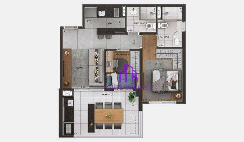 Apartamento à venda com 2 quartos, 57m² - Foto 28