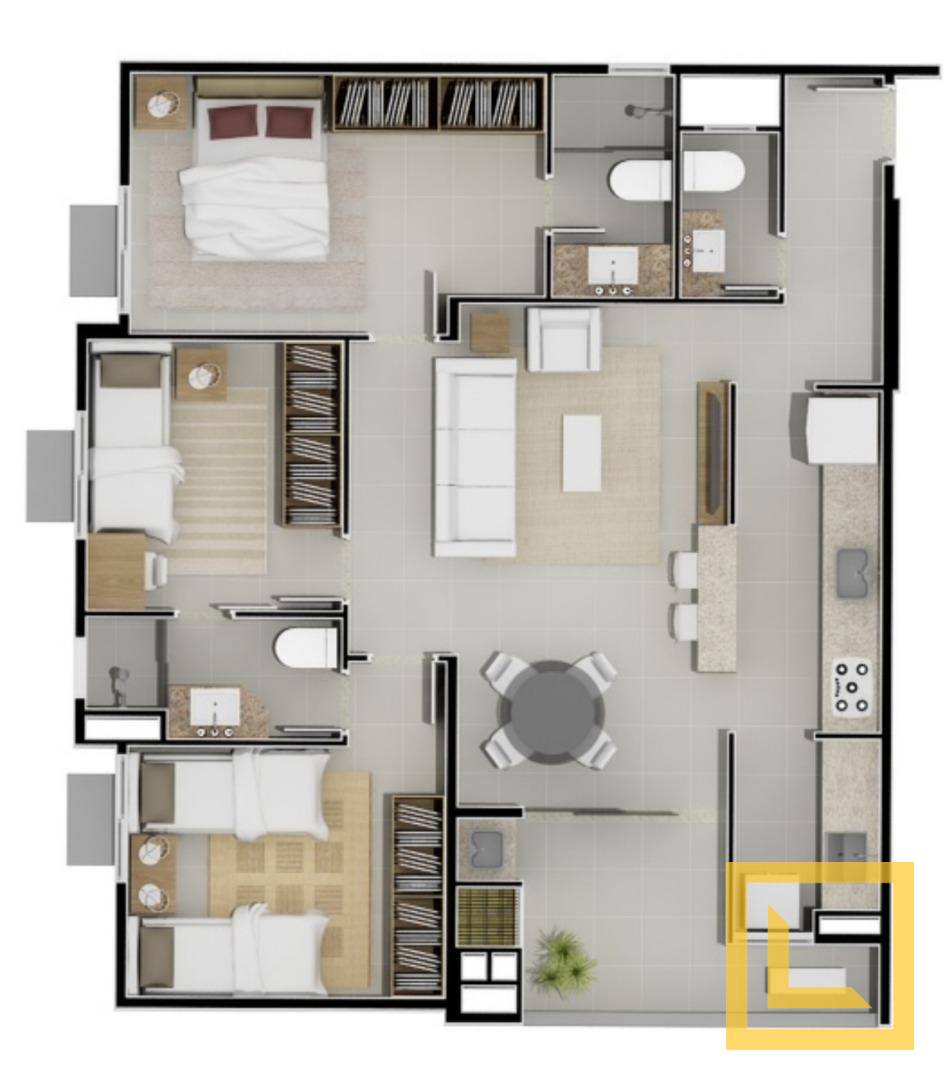 Apartamento à venda com 3 quartos, 81m² - Foto 9