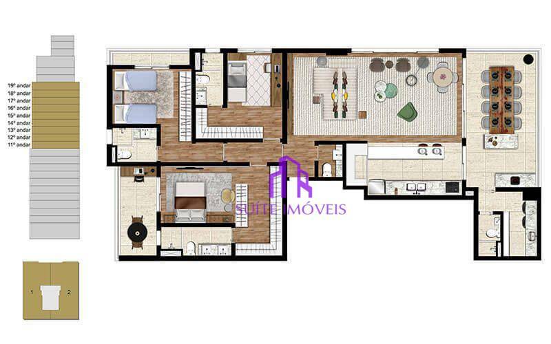 Apartamento à venda com 3 quartos, 157m² - Foto 28