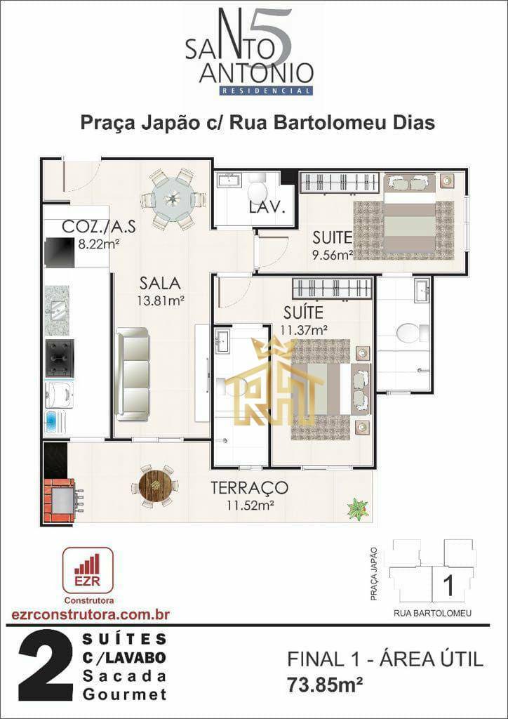 Apartamento à venda com 2 quartos, 73m² - Foto 19