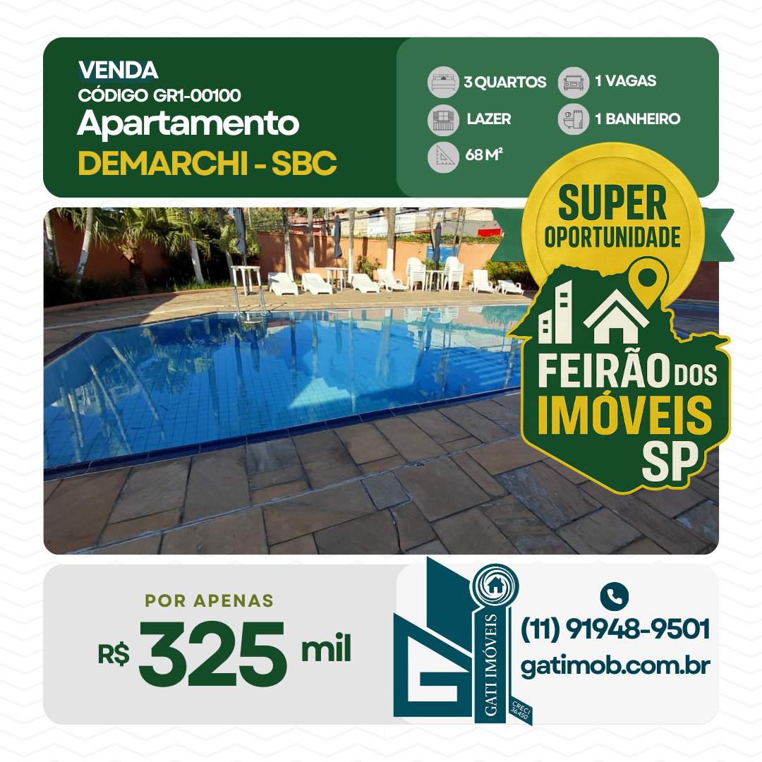 Apartamento à venda com 3 quartos, 68m² - Foto 1