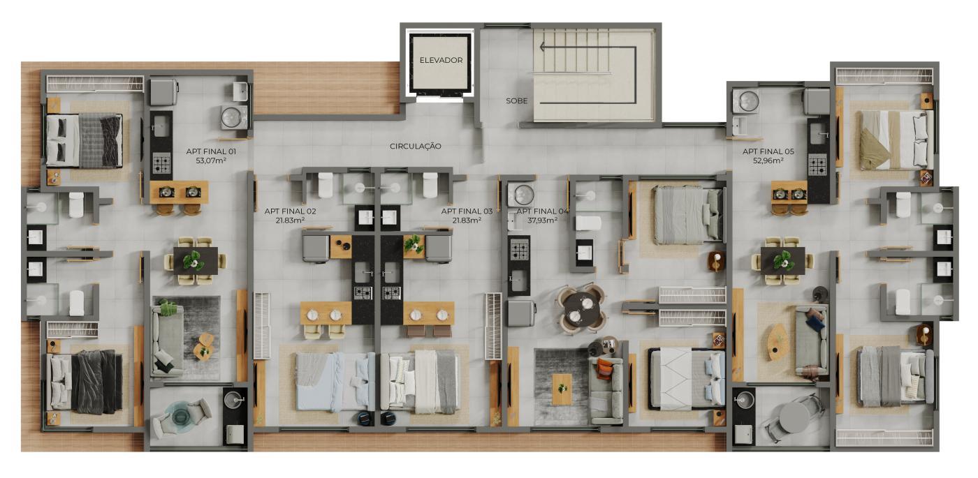 Apartamento à venda com 2 quartos, 37m² - Foto 25