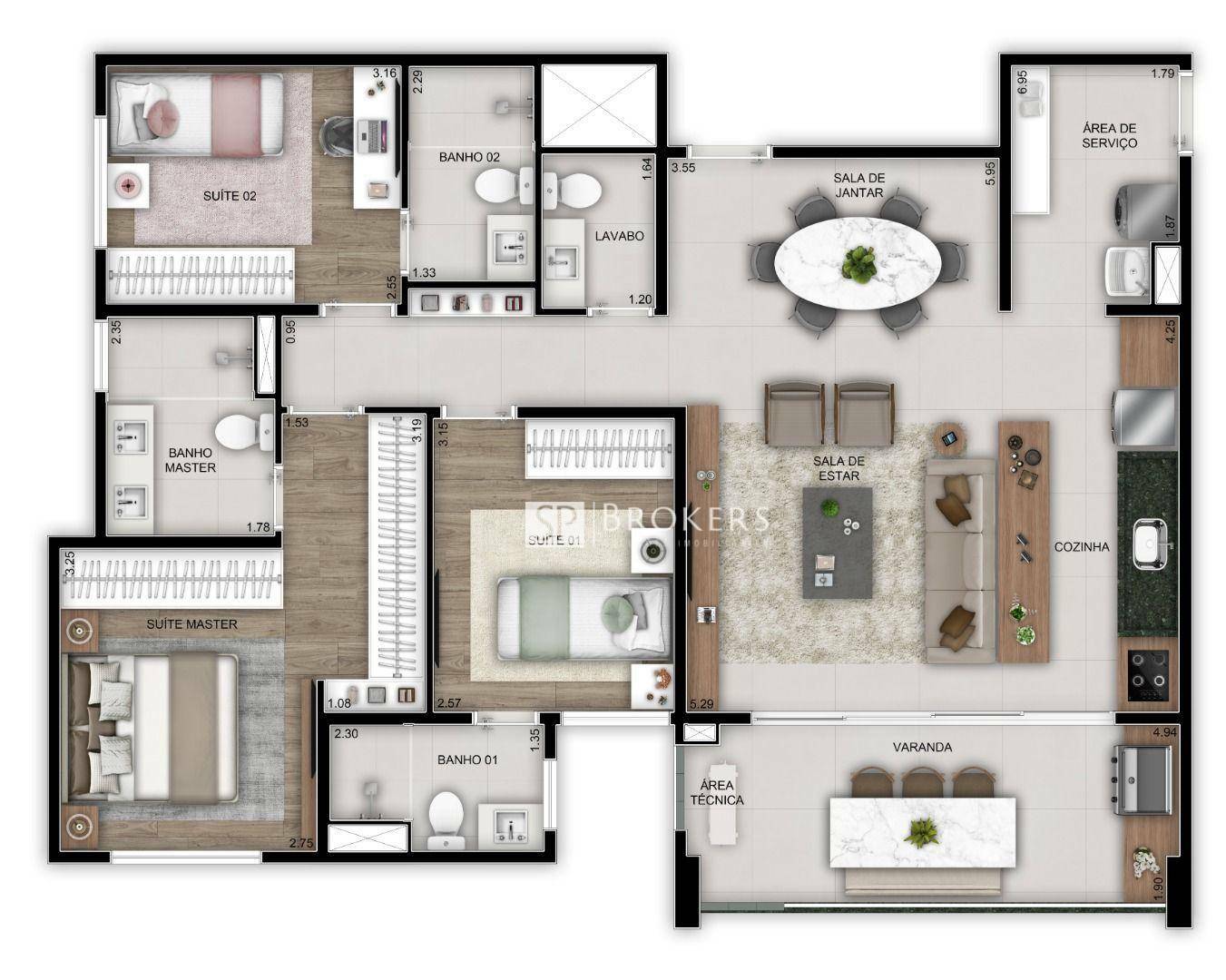 Apartamento à venda com 3 quartos, 104m² - Foto 25