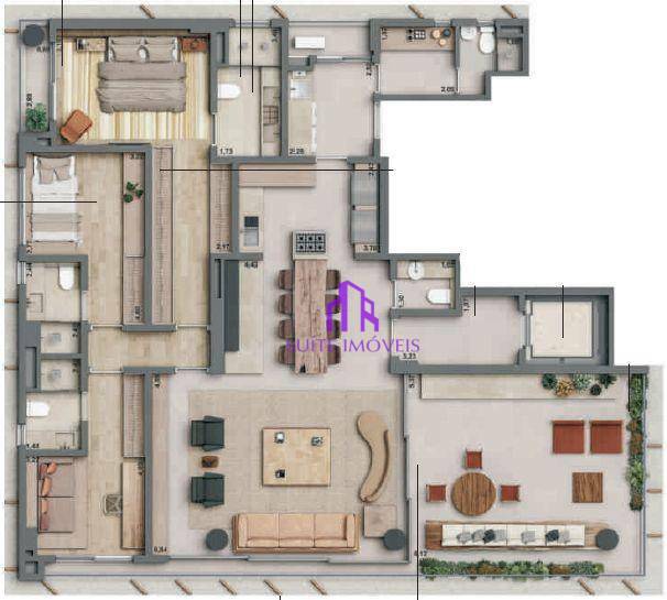 Apartamento à venda com 3 quartos, 209m² - Foto 23