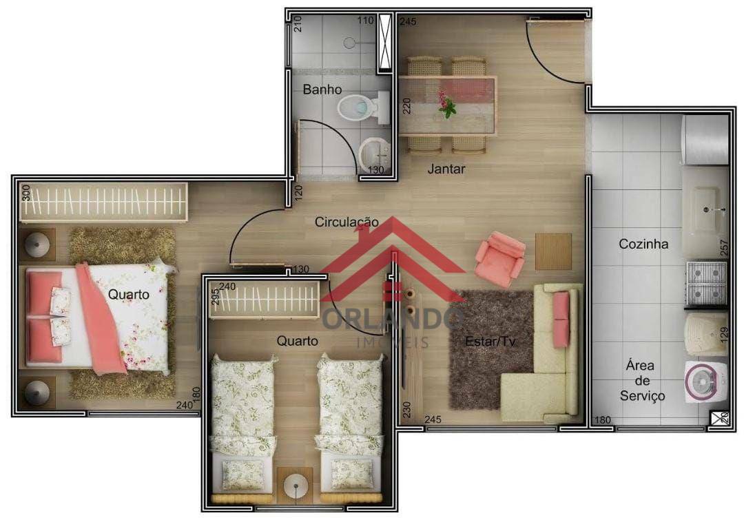 Apartamento à venda com 2 quartos, 47m² - Foto 5