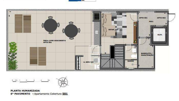 Cobertura à venda com 3 quartos, 156m² - Foto 2