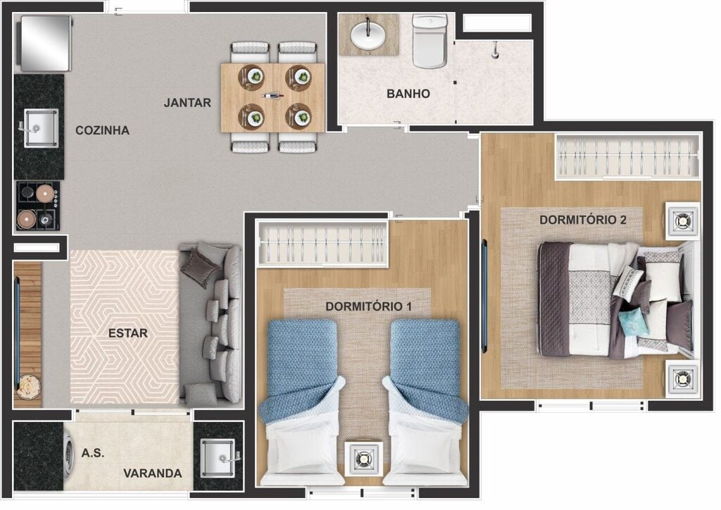 Apartamento à venda com 2 quartos, 34m² - Foto 36