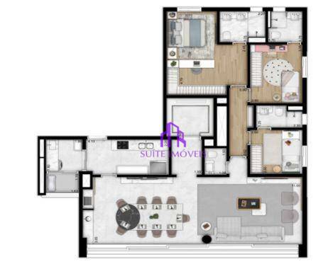 Apartamento à venda com 3 quartos, 130m² - Foto 1