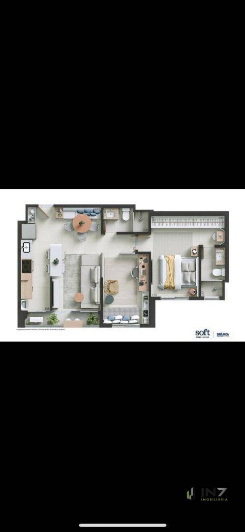 Apartamento à venda com 2 quartos, 62m² - Foto 1