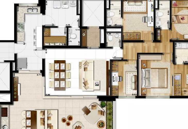 Apartamento à venda com 3 quartos, 272m² - Foto 3