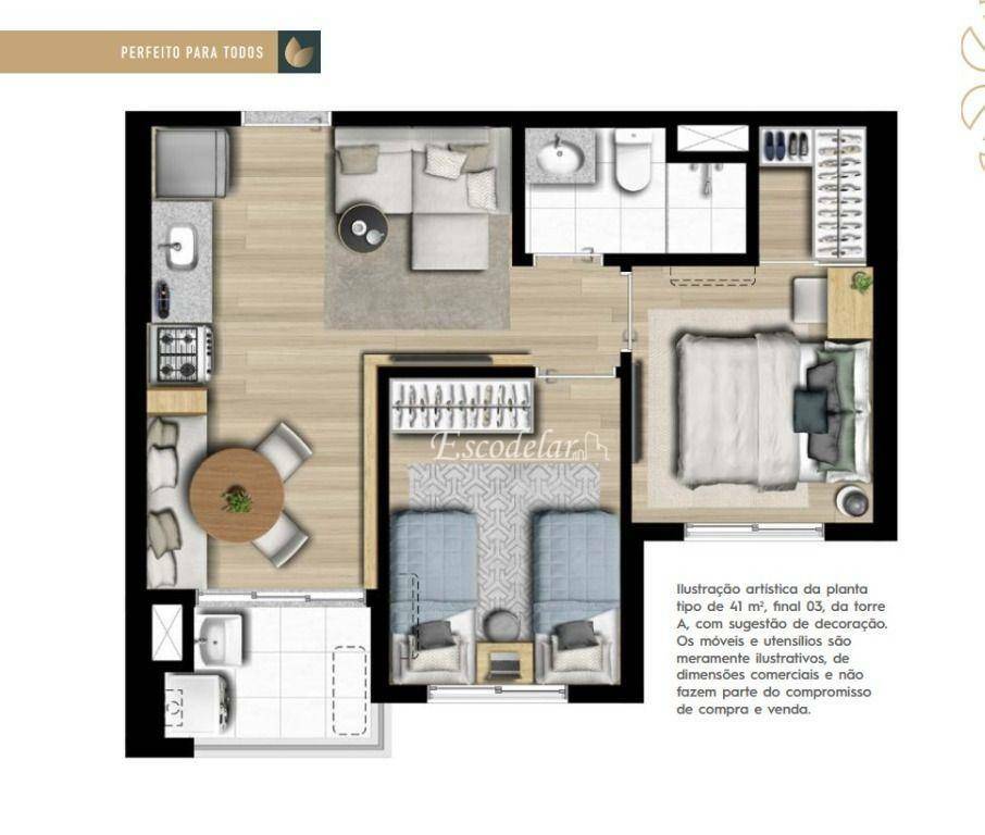 Apartamento à venda com 3 quartos, 55m² - Foto 55