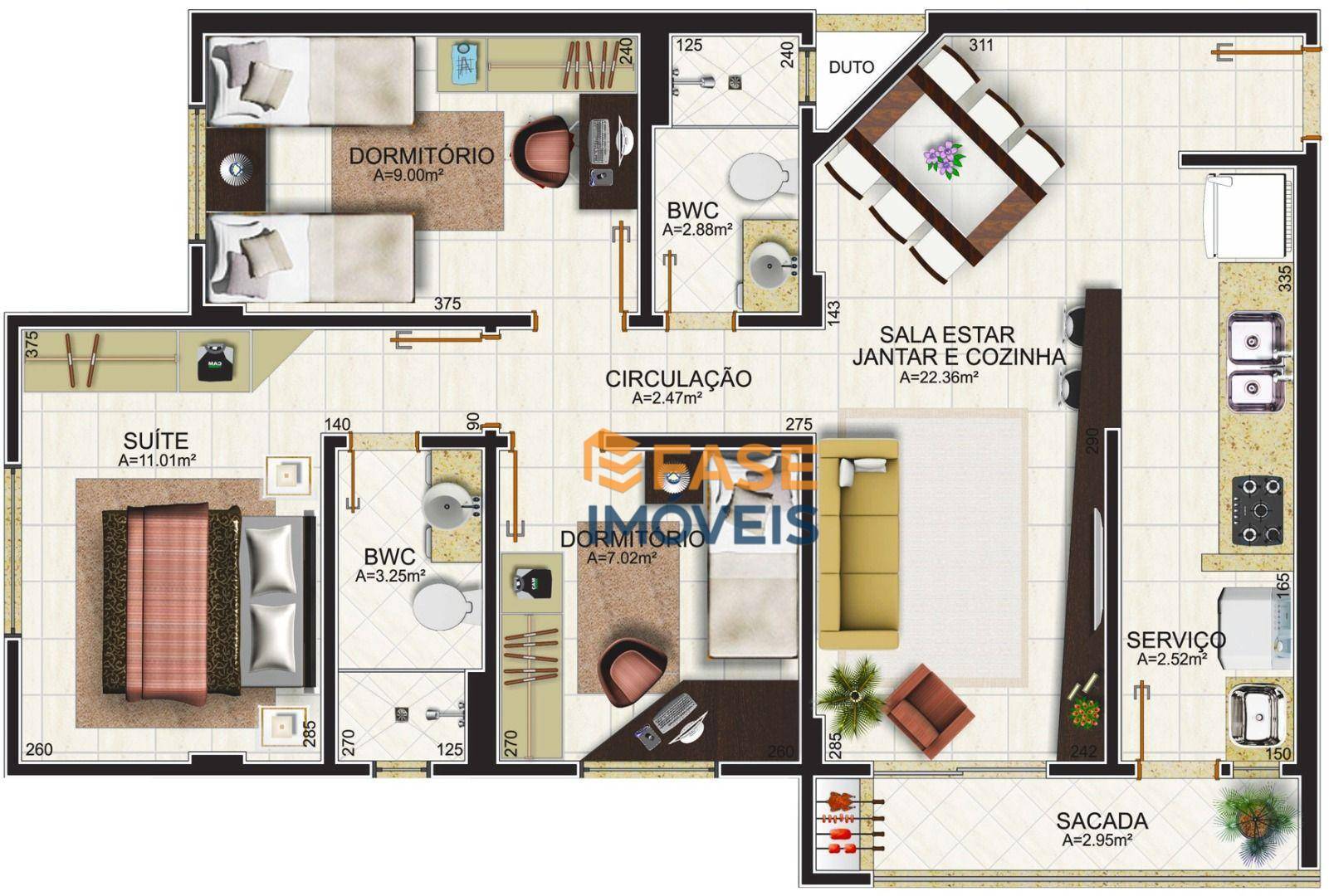 Apartamento, 3 quartos, 75 m² - Foto 4
