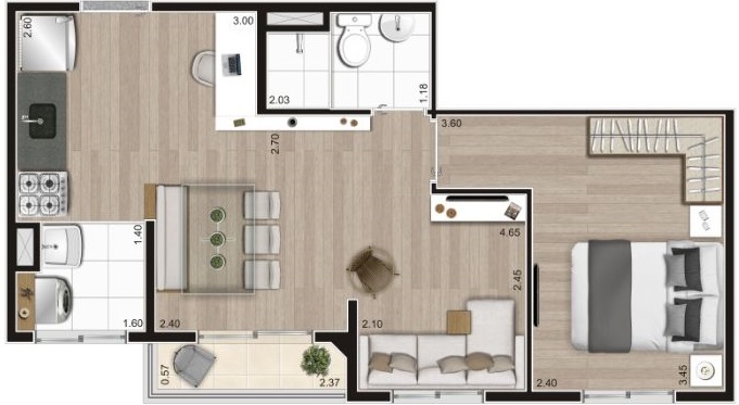 Apartamento à venda com 2 quartos, 37m² - Foto 26