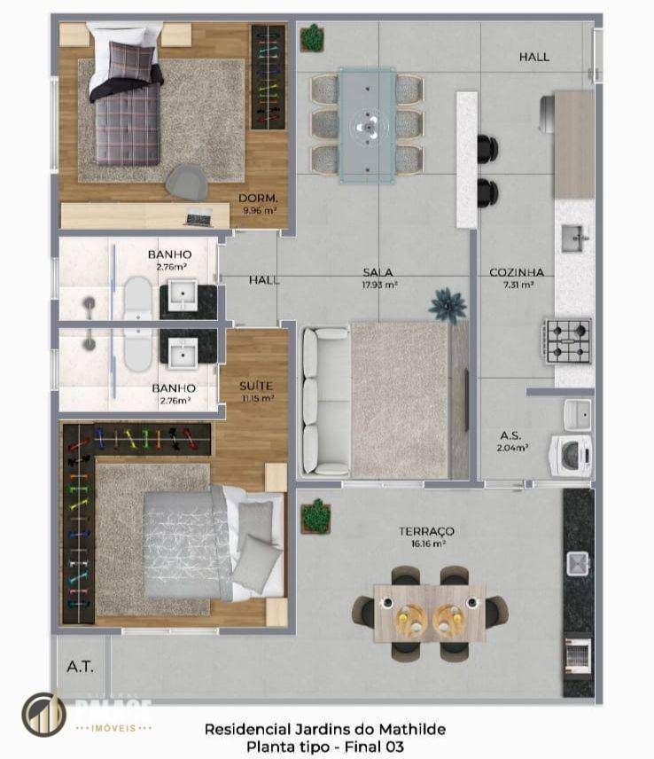 Apartamento à venda com 2 quartos, 79m² - Foto 26