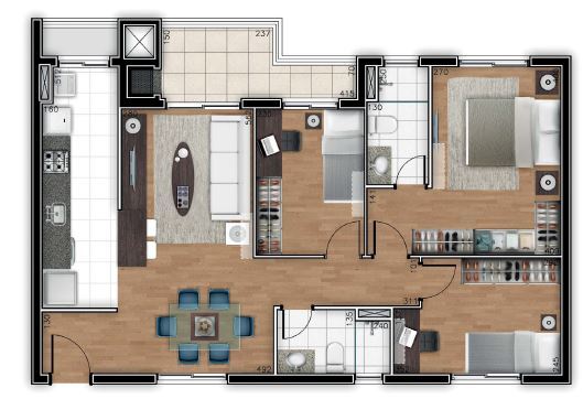 Apartamento à venda com 2 quartos, 6772m² - Foto 34