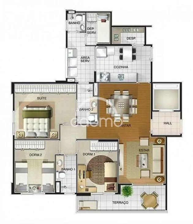 Apartamento à venda com 2 quartos, 102m² - Foto 16