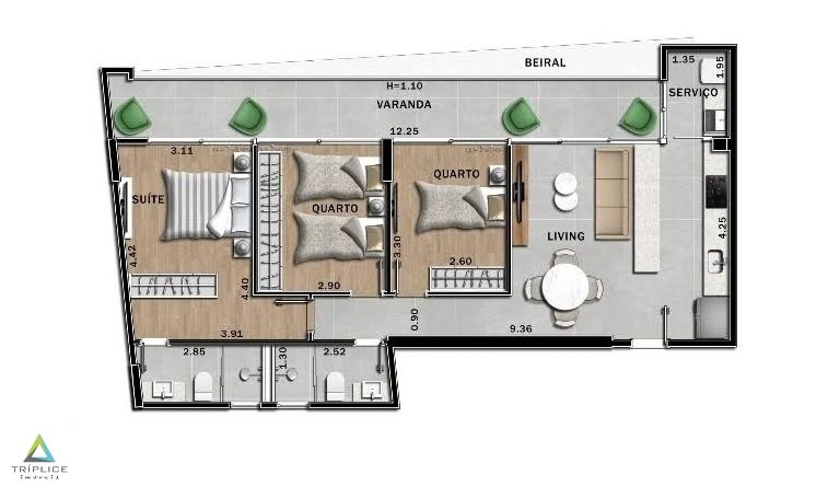 Apartamento à venda com 2 quartos, 61m² - Foto 100