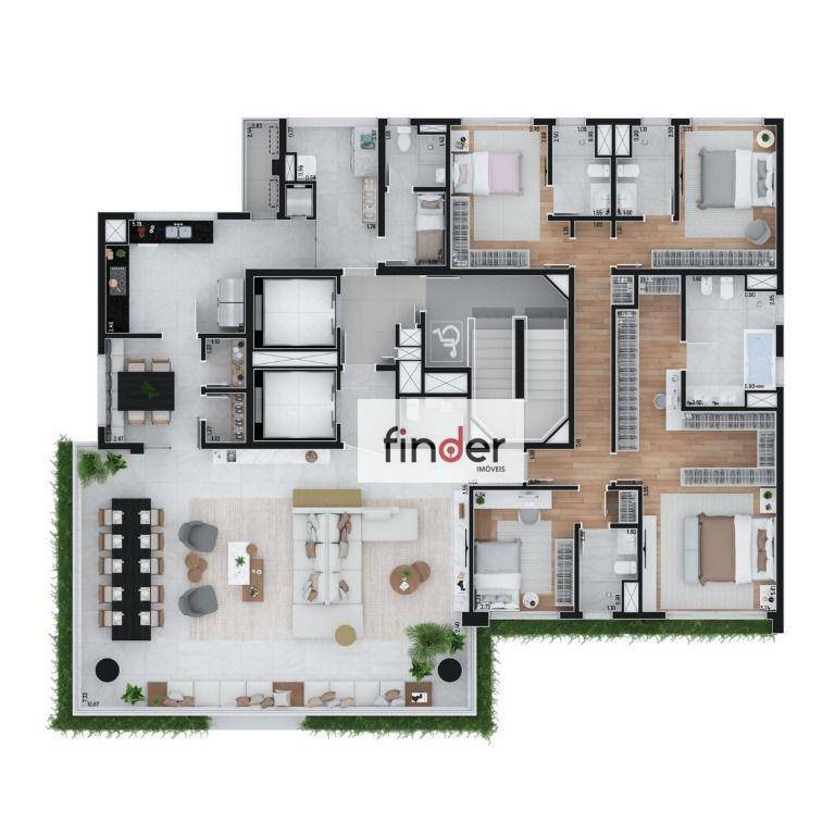 Apartamento à venda com 4 quartos, 276m² - Foto 66