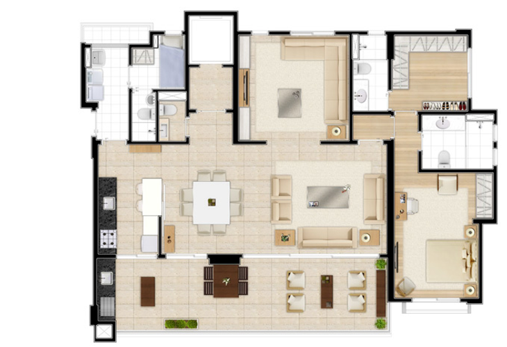 Apartamento à venda com 3 quartos, 158m² - Foto 6