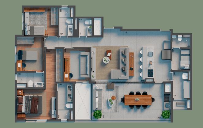 Apartamento à venda com 4 quartos, 147m² - Foto 10