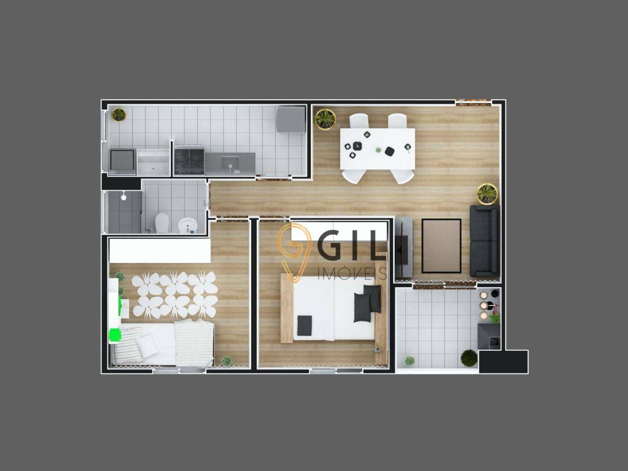 Apartamento à venda com 2 quartos, 57m² - Foto 27