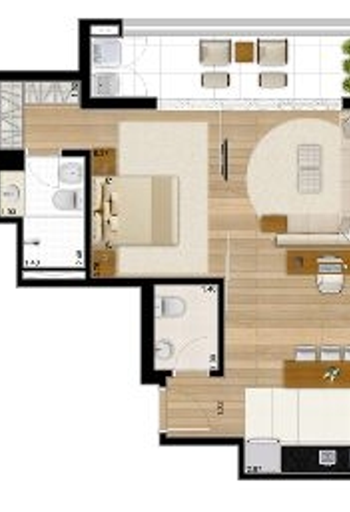 Apartamento à venda com 1 quarto, 58m² - Foto 8