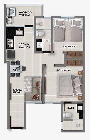 Apartamento à venda com 2 quartos, 48m² - Foto 15