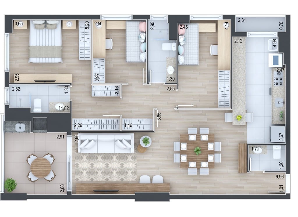 Apartamento à venda com 3 quartos, 10058m² - Foto 38