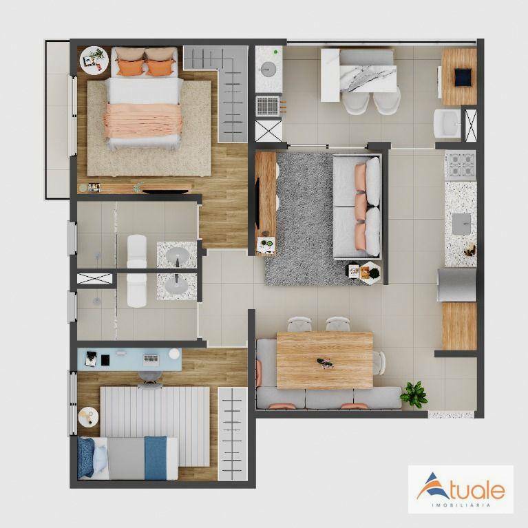 Apartamento à venda com 2 quartos, 62m² - Foto 19