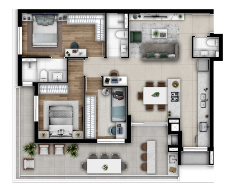 Apartamento à venda com 3 quartos, 9443m² - Foto 37