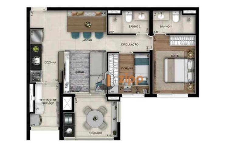 Apartamento à venda com 2 quartos, 64m² - Foto 12